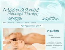 Tablet Screenshot of moondancemassage.info